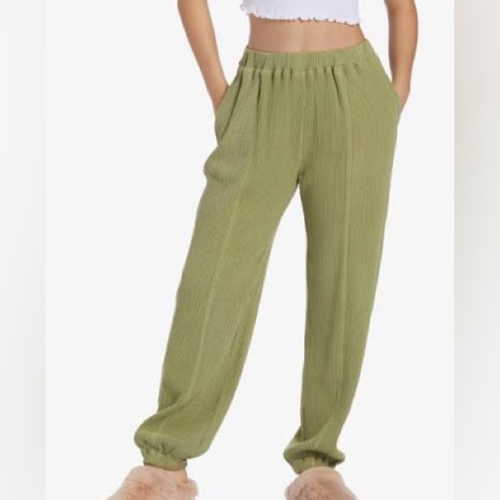 Roxy Chloe Kim Green Joggers